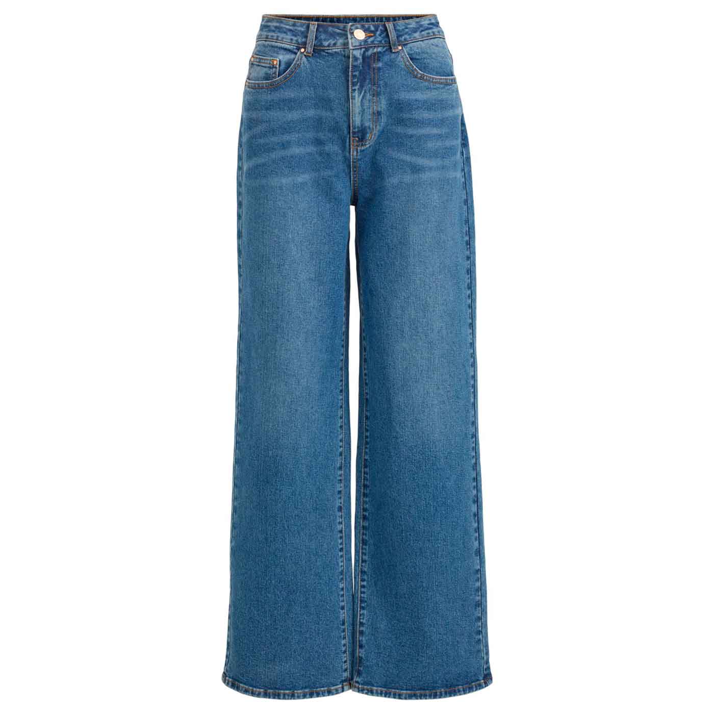 VILA - JEANS - WIDER HW - MEDIUM BLUE